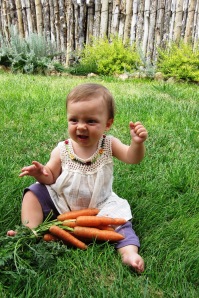 more carrots than she can handle